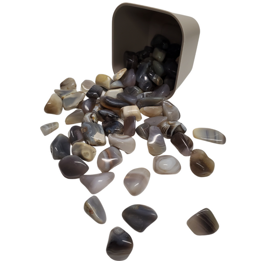 Grey Botswana Agate- Tumbled